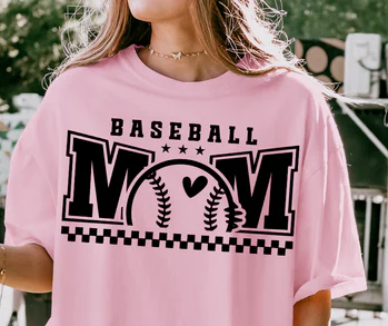 TLC Baseball Mom Checkered