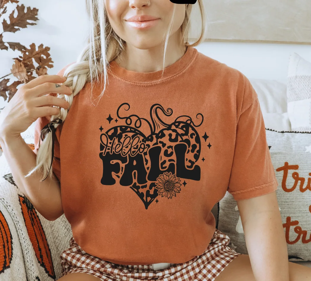 TLC HEART SUNFLOWER HELLO FALL