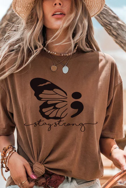 TLC BUTTERFLY SEMI COLON