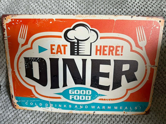 Metal Diner Sign