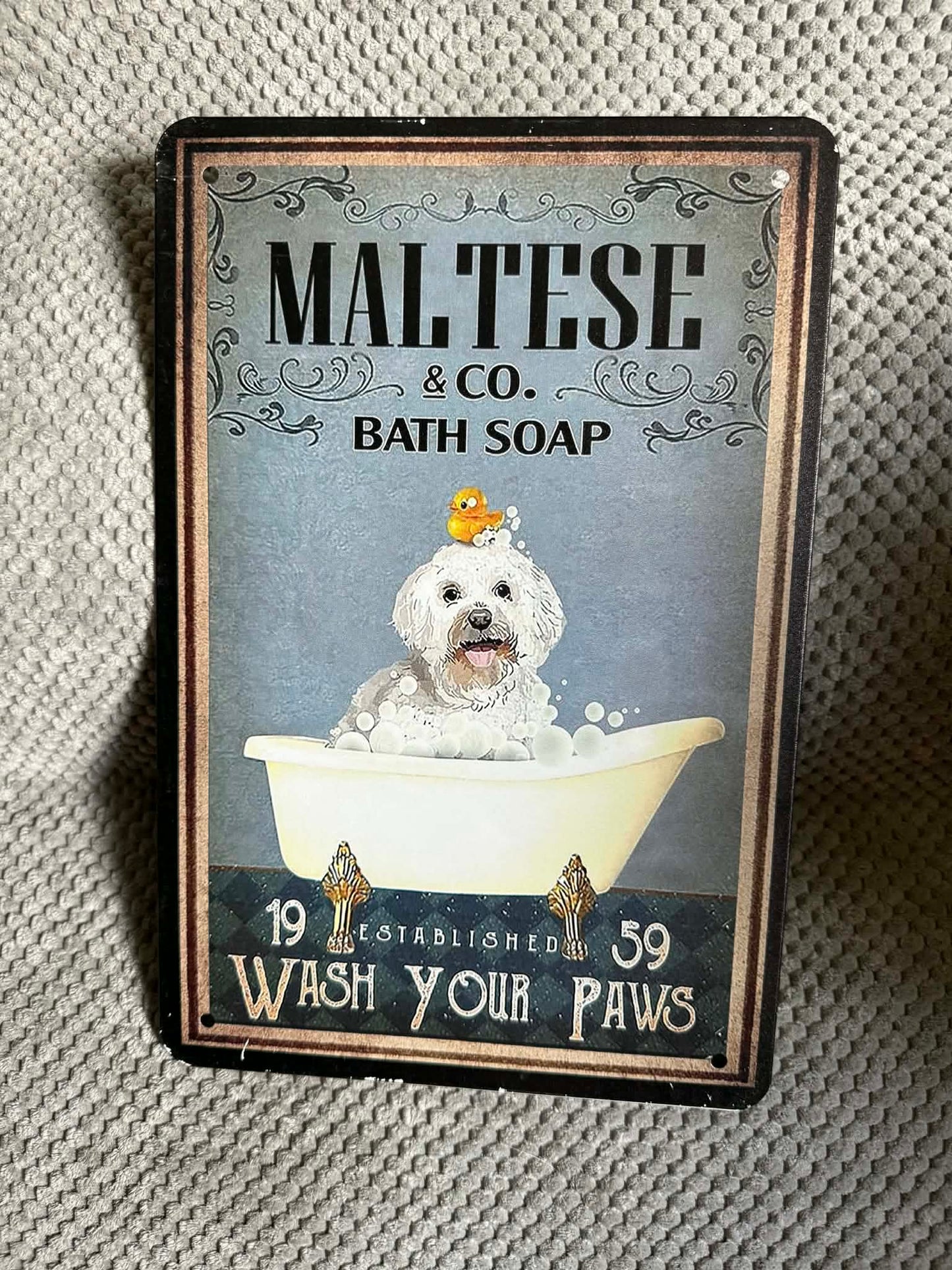 Maltese Dog Sign