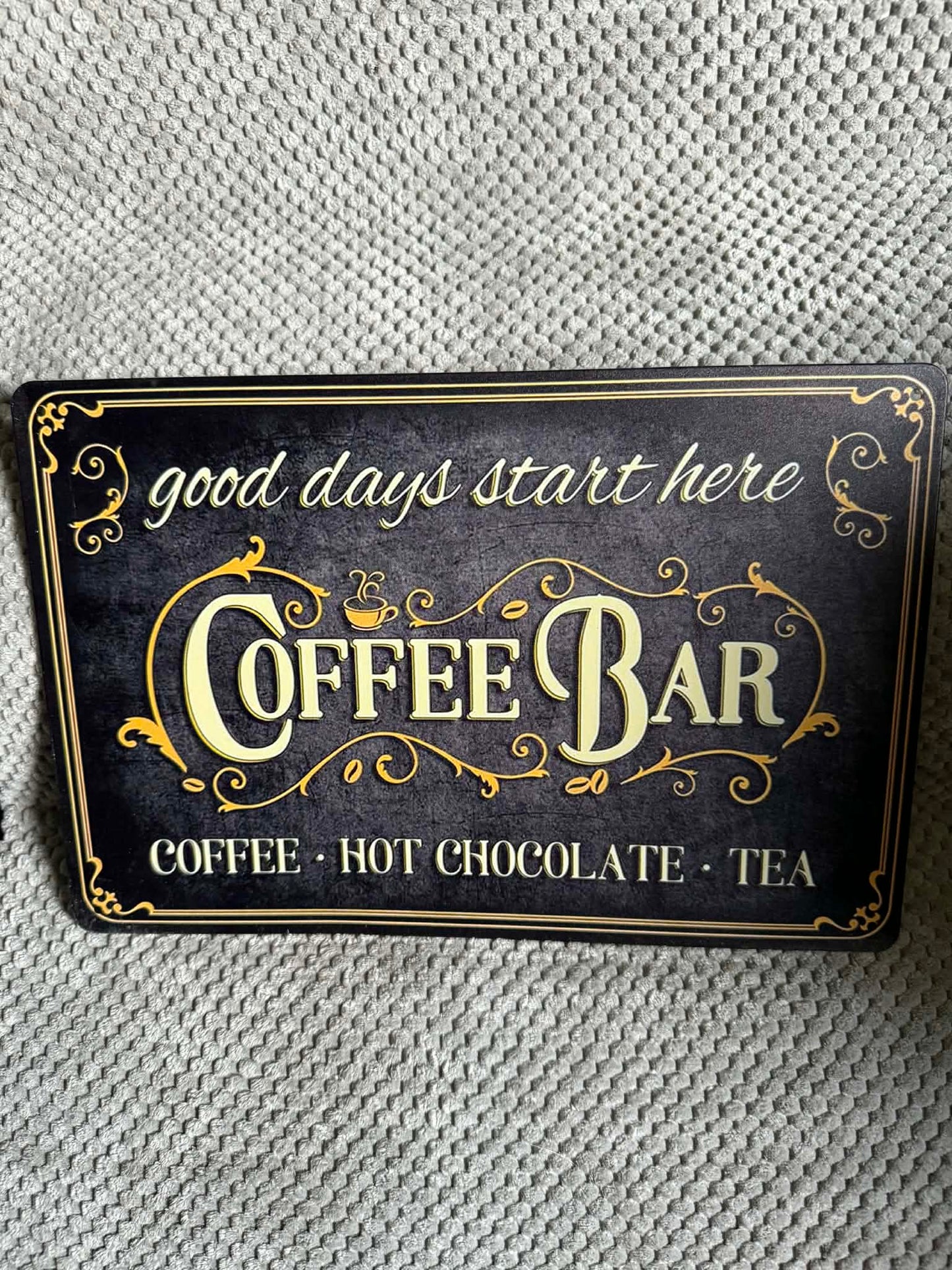 Coffee Bar Metal Sign