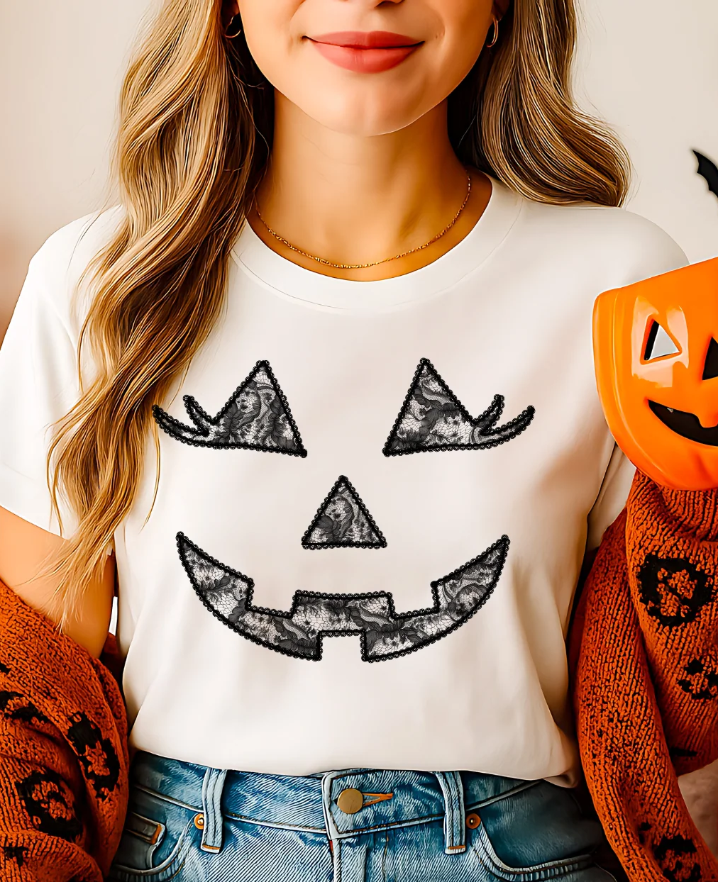 TLC LACE PUMPKIN FACE