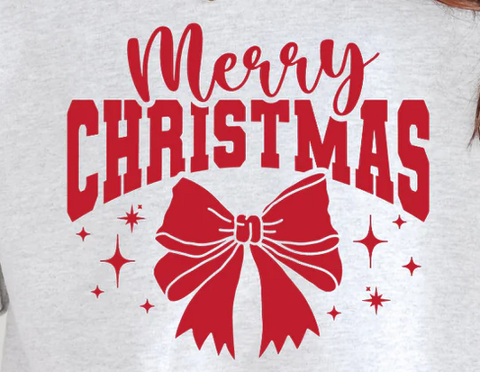 TLC MERRY CHRISTMAS BOW